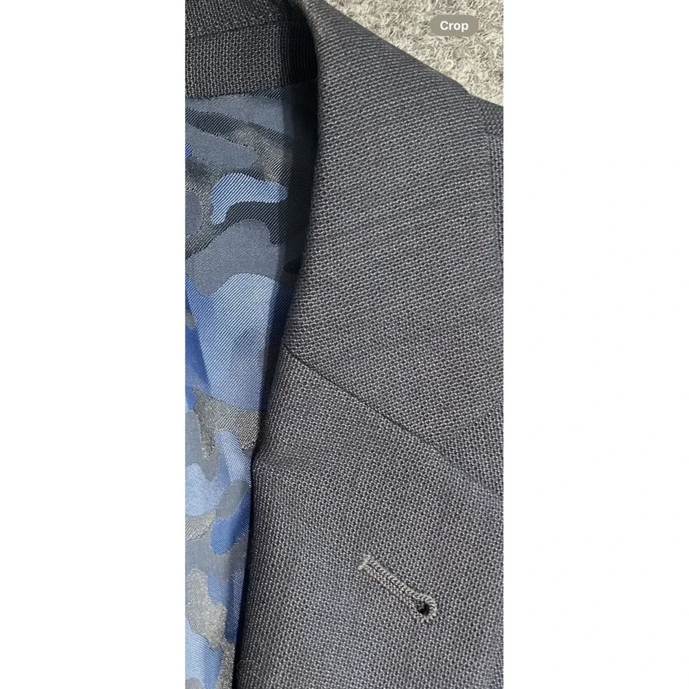 Joseph Abboud Blazer Mens‎ 46R Blue Wool Slim Fit Sport Coat